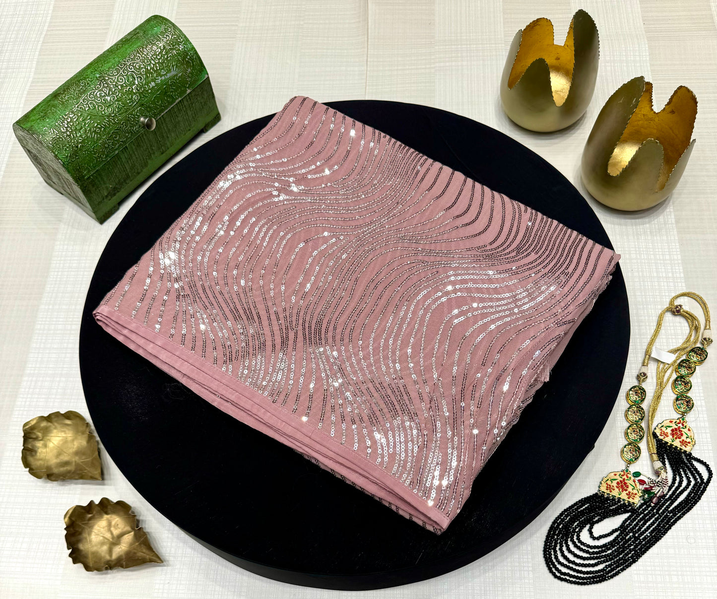 K1 Fingerprint Pattern Saree